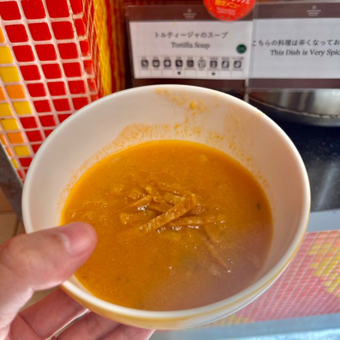 メキシカンフェアのスープ1