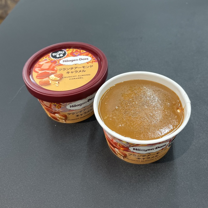 ハーゲンダッツのクランチアーモンドキャラメル②