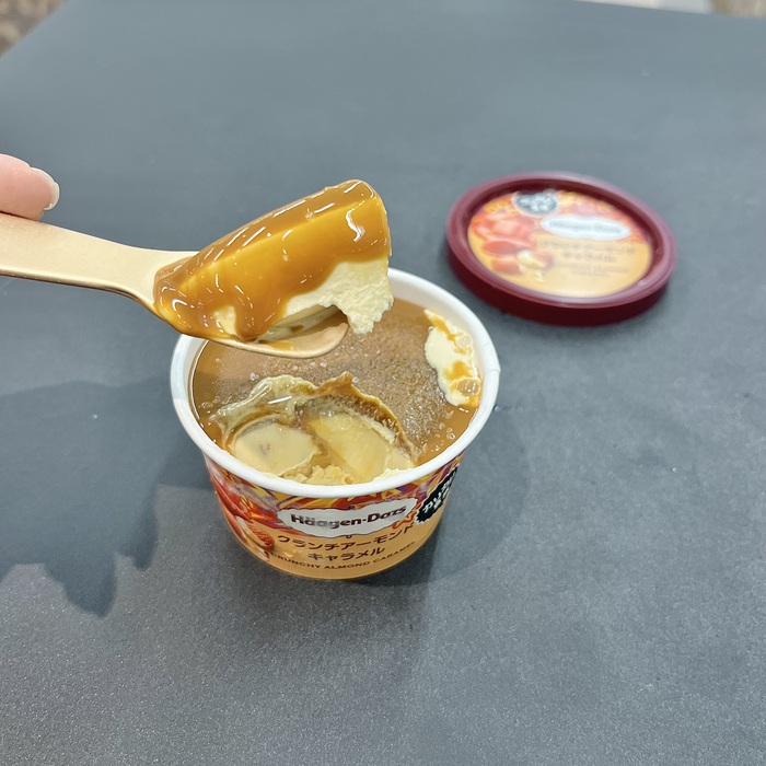 ハーゲンダッツのクランチアーモンドキャラメル④