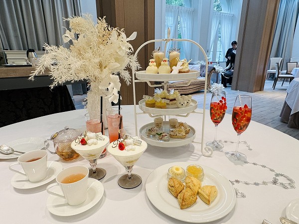 セントグレースヴィラ心斎橋で楽しむアフタヌーンティーです。