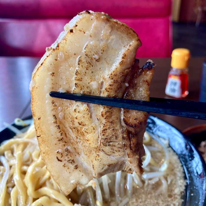 麺屋三丁目の自家製チャーシュー
