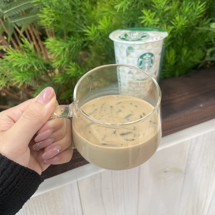 スターバックスのホワイトチョコレート with カラメルコーヒージェリー⑥