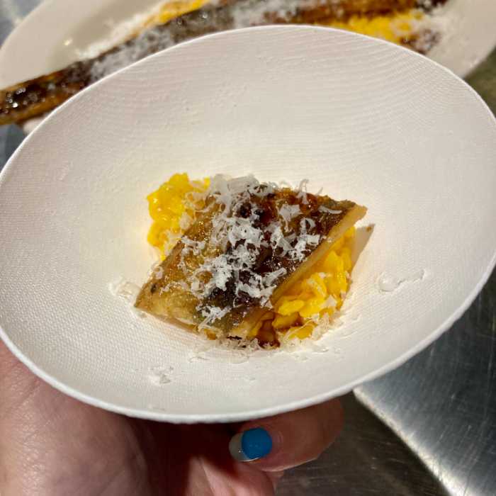 GOOD MORNING CAFE 中野セントラルパークの穴子のラケとミラノ風リゾット試食用