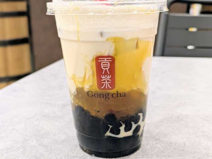 ゴンチャのハニーナッツウーロン③