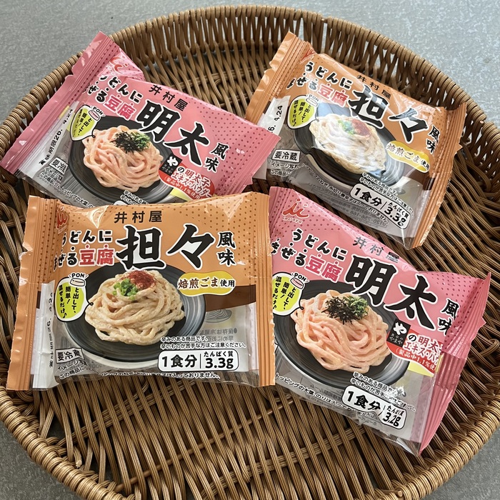 井村屋のうどんにまぜる豆腐①