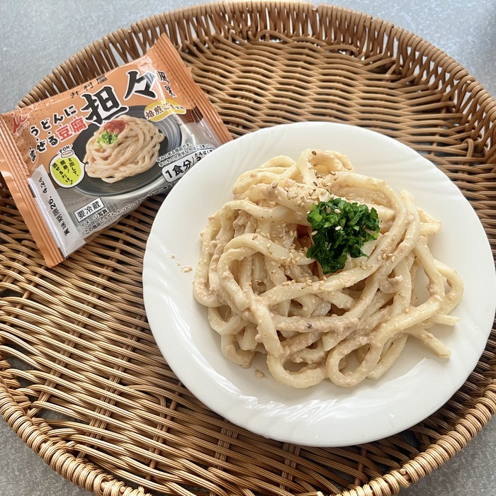 井村屋のうどんにまぜる豆腐⑥