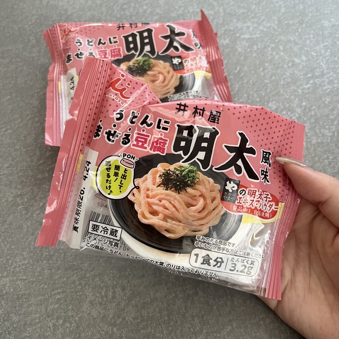井村屋のうどんにまぜる豆腐②