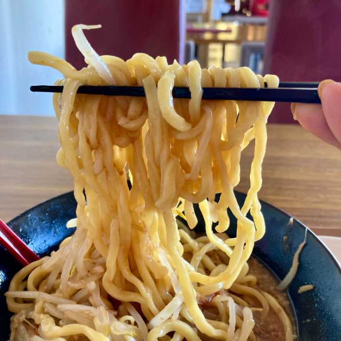 力麺のわしゃわしゃ麺