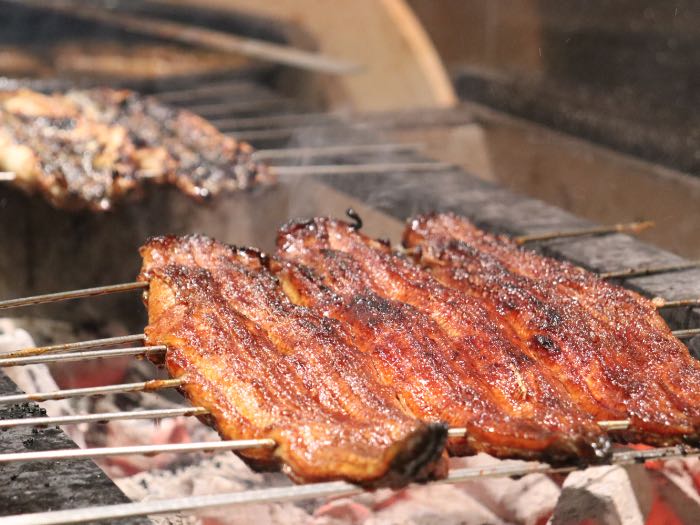 うなぎ四代目菊川赤坂溜池山王店の焼き風景2