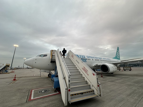 グレーターベイ航空で香港に行きました。