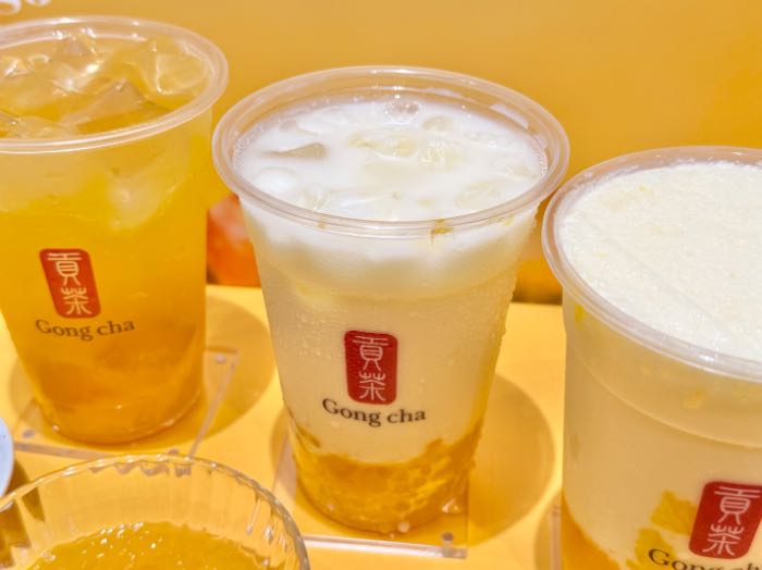 ゴンチャマンゴーミニパールのミルクティー