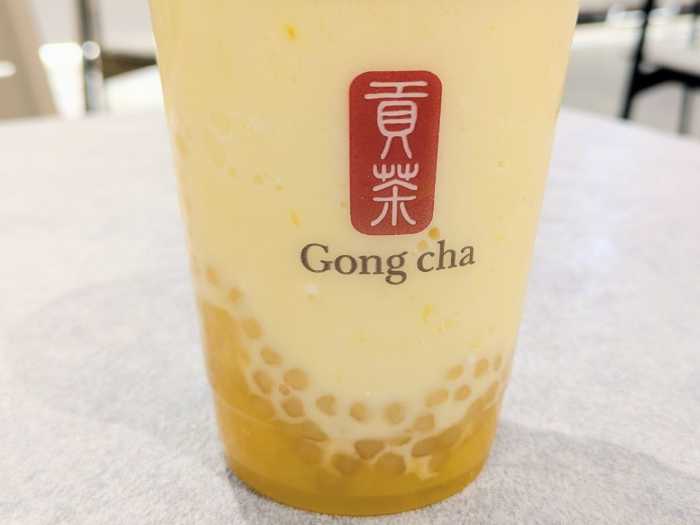 ゴンチャのマンゴーミニパール⑦