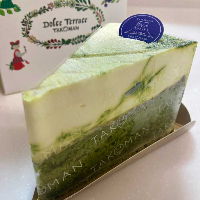 新緑お茶まつりの抹茶とガトーショコラとマーブルレアチーズ