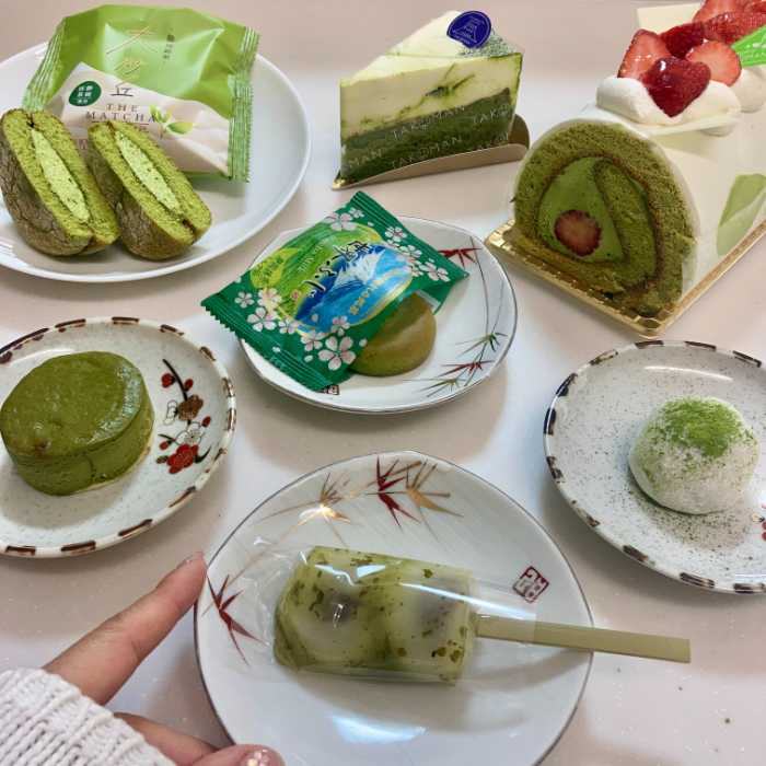 新緑お茶まつりのスイーツ集合