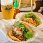 フレッシュネスバーガーのパクチーバーガーとアルコール