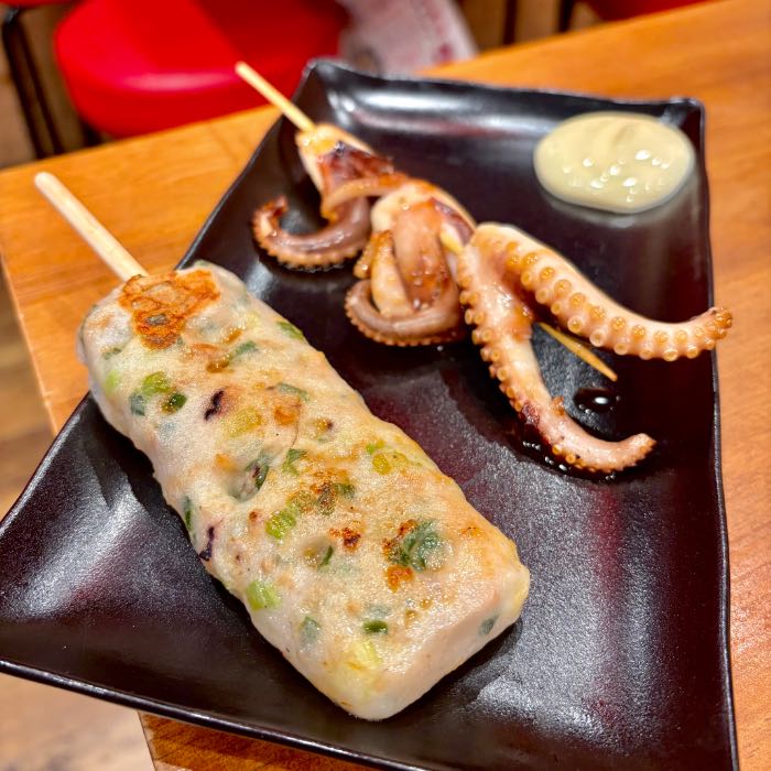 タコとハイボールのタコ串