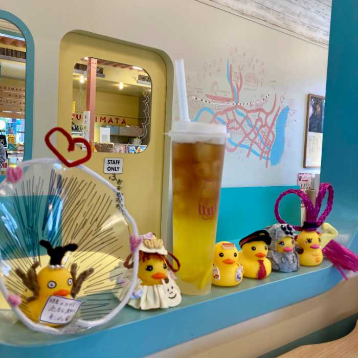 熱海プリン来宮駅店のひよこ選手権とレモンティソーダ