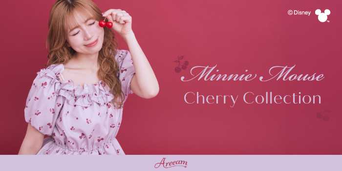ミニーちゃんチェリーブロッサム ミニーマウス×Areeamの新作が可愛すぎ♡チェリーコレクションが登場