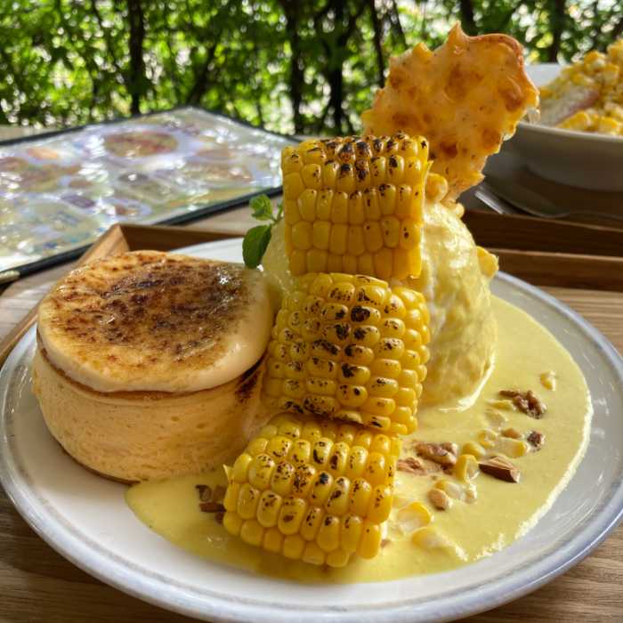 TAMAGOYAの村のコーンブリュレパンケーキ
