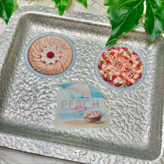 PEACHフェアのオリジナルステッカー