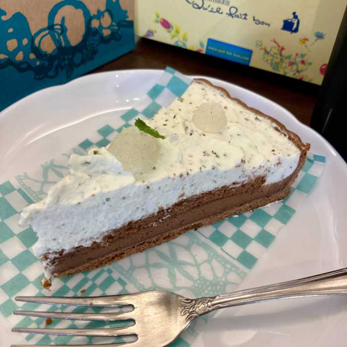 キルフェボン浜松店のチョコレートとミントのタルト