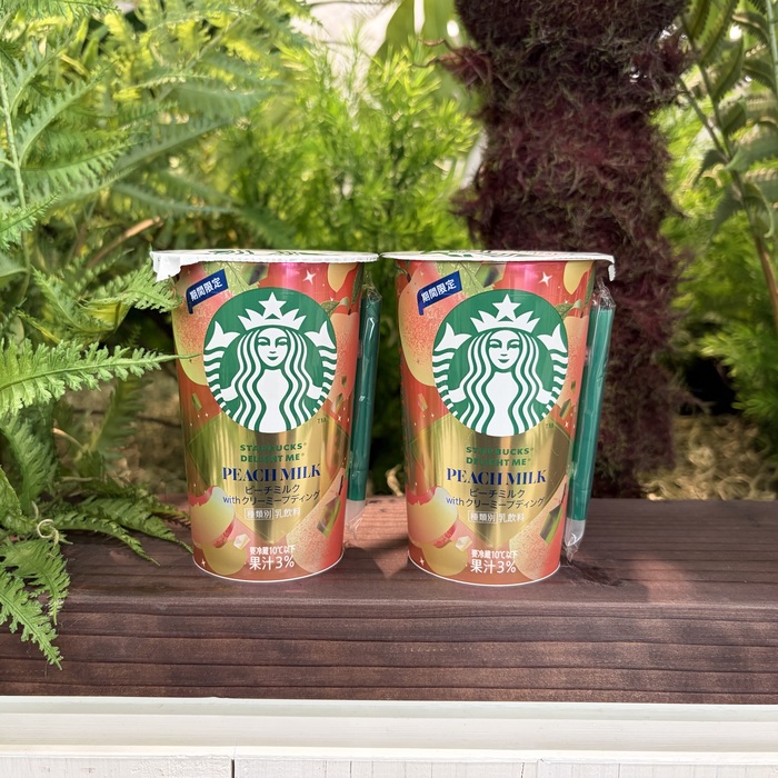 スターバックスのDELIGHT ME® ピーチミルク with クリーミープディング①