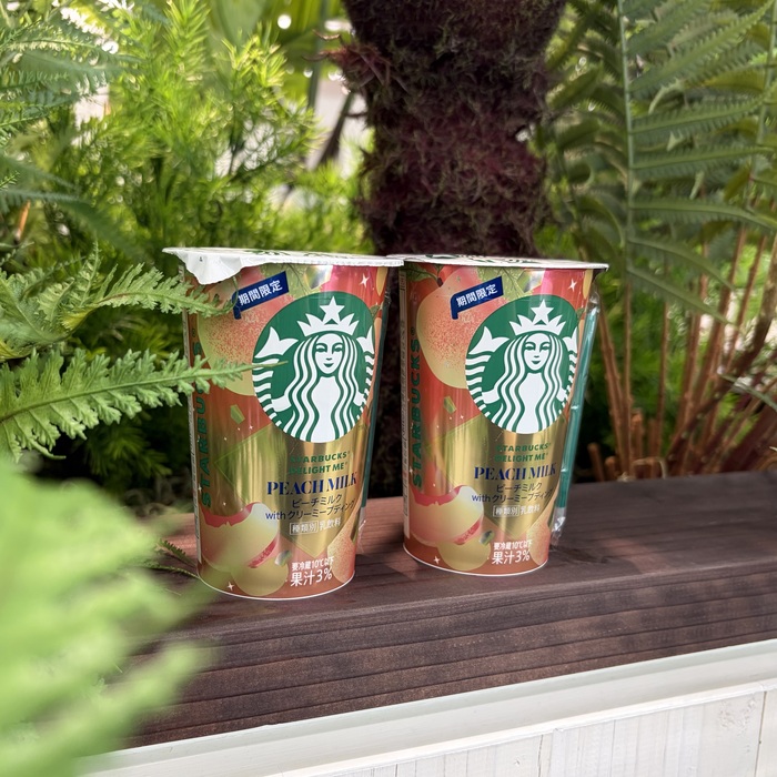 スターバックスのDELIGHT ME® ピーチミルク with クリーミープディング②