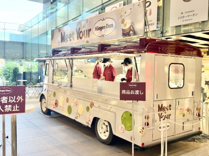 ハーゲンダッツイベントのポップアップキッチンカー1