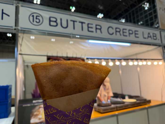 BUTTER CREPE LAB.のお芋のプレミアムバターシュガークレープ