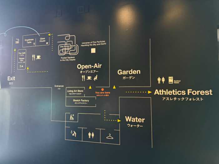 チームラボプラネッツの案内図