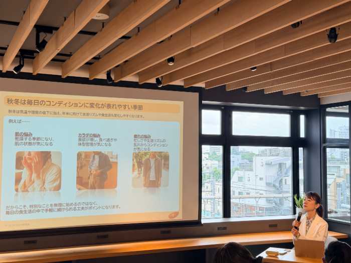 アーモンドミルクセミナーの様子①