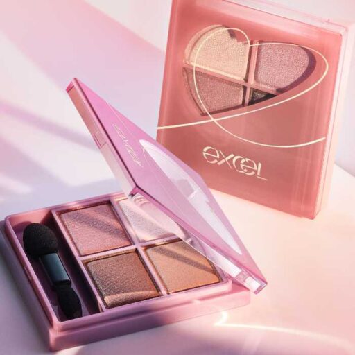 エクセルの限定カラー登場♡ハートデザインの4色アイシャドウで楽しむ大人かわいい冬メイク